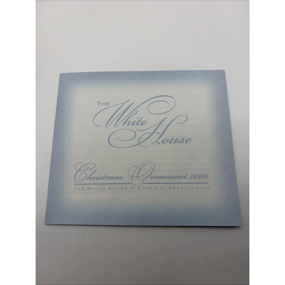 The White House Historical Association Christmas Ornament 2006 With Box